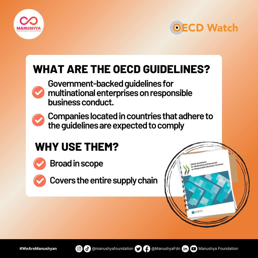 Learn, as we partner with @OECDWatch, about the tools and guidelines available to hold corporations accountable! #CorporateAccountability #OECD
