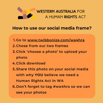 Western Australia for a Human Rights Act tweet media