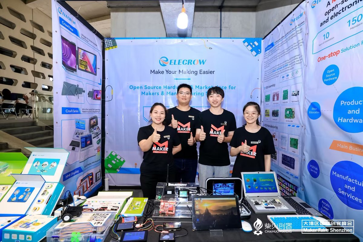 Elecrow1's tweet image. ⭐ A heartfelt thank you to all the friends who visited #Elecrow&apos;s booth and expressed interest in our services and products. We truly appreciate your support! See you next year! 💖#MFSZ2023