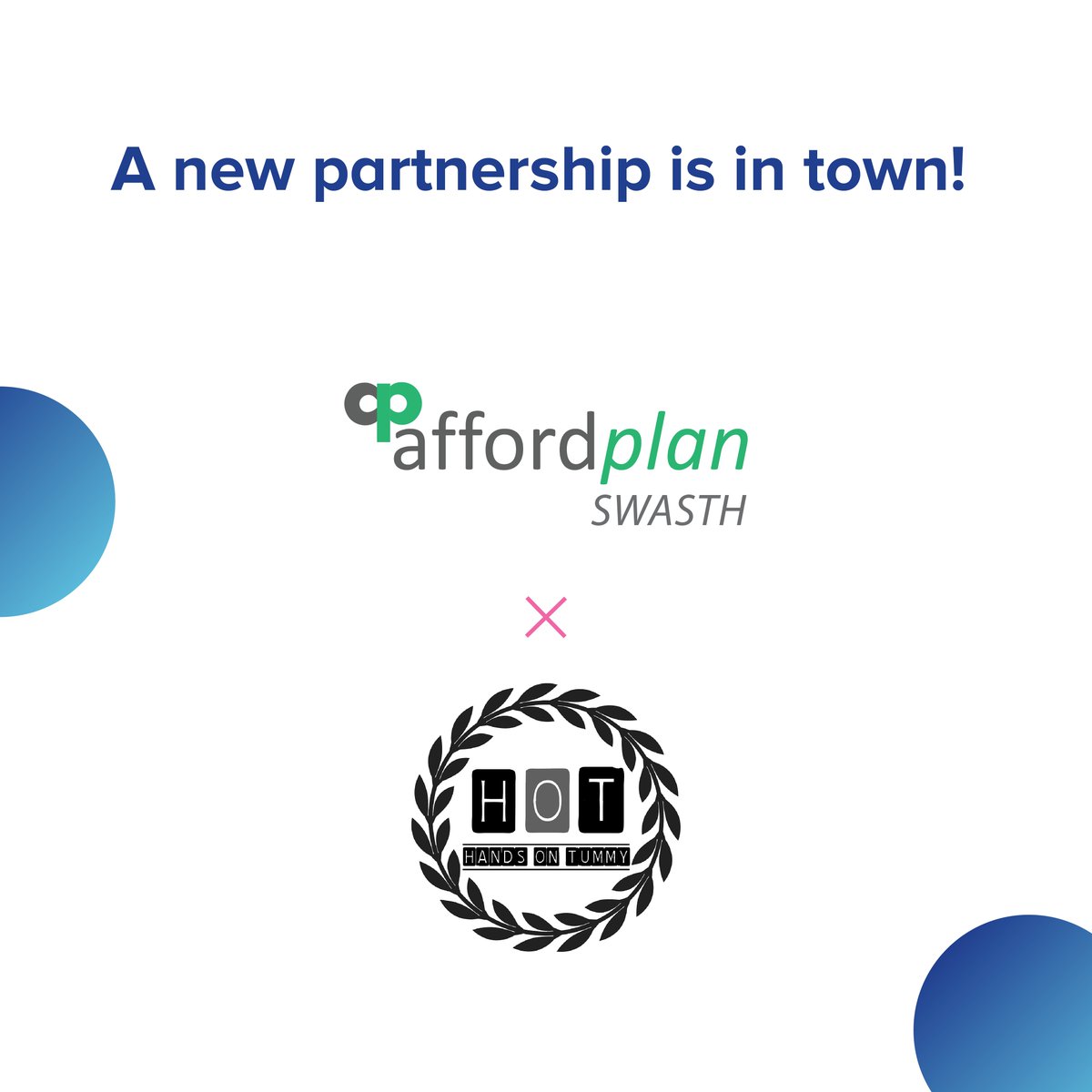 We proudly welcome HandsOnTummy as a Wellness Partner on the #Affordplan platform. HoT can be your best friend! Their pre and pro-biotics are a must-try. Enjoy exclusive offers through this collaboration on the Affordplan Swasth app! Call +91 92500 50501 to know more.
#collab