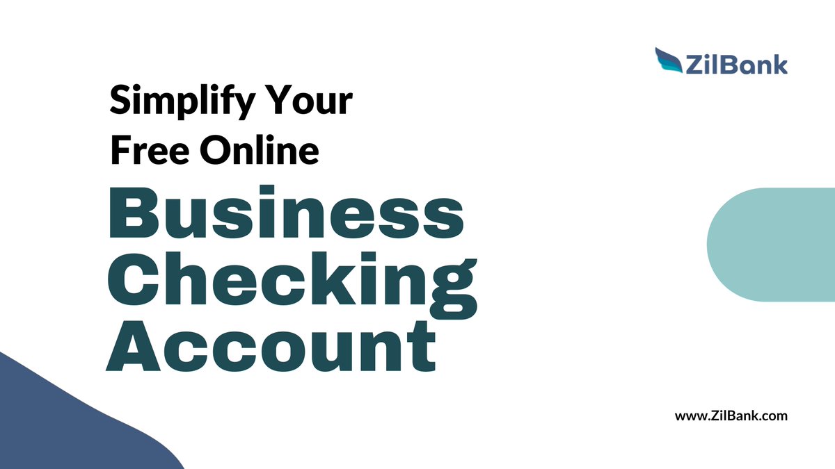 ZilBank.com offers a free online business checkingaccount without any hidden fees. Also, you can transfer money via ACH, wire, mail check, and more.

Learn more: zilbank.com/online-free-ba…

#FreeOnlineBusinessCheckingAccount #OnlineFreeBankAccount