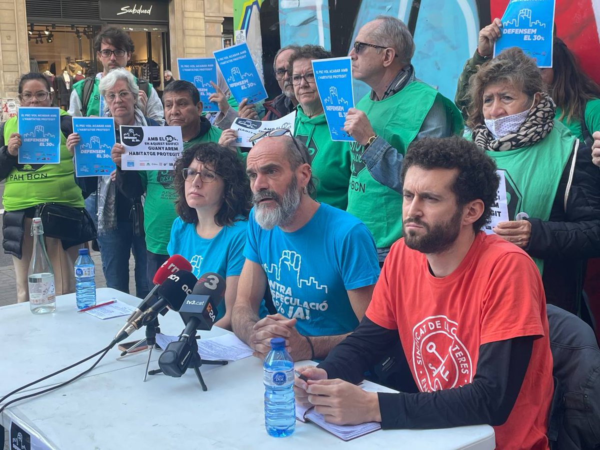XES_cat's tweet photo. 🏘 Mantenir el 30% d'habitatge protegit a tota promoció a Barcelona és una mesura imprescindible per avançar en dret a l'habitatge i justícia social a la ciutat

➡️ La XES Habitatge participa a la campanya #DefensemEl30, presentada aquest dilluns perquè no s'elimini la mesura https://t.co/u8PHrUvqgT