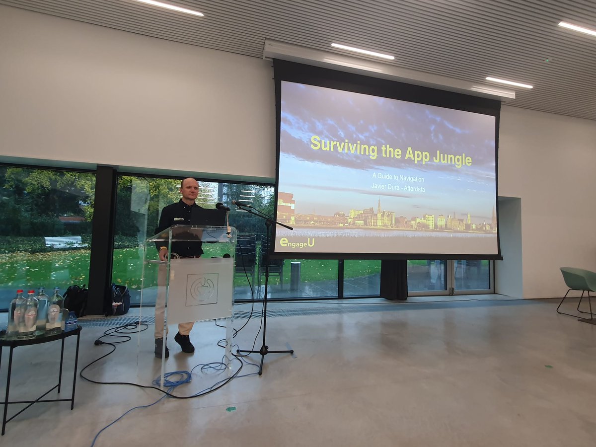 ¡Damos paso a la ponencia de nuestro amigo <a href="/soyjavidura/">Javier Durá</a> en <a href="/engageU/">Preston Lewis</a>! 🚀 Con el título "Surviving the App Jungle", nos compartirá consejos super interesantes. ¡No te lo pierdas! 🌟 #EngageU #AppJungle #Conferencia