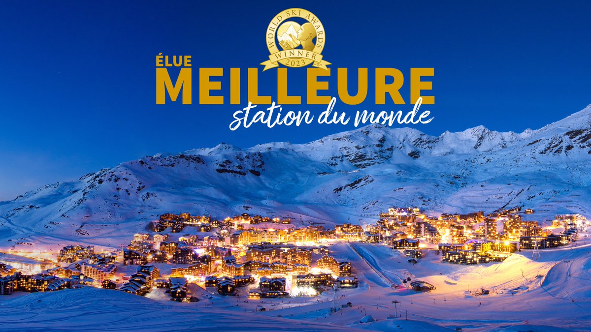 🏆✨ Val Thorens couronnée "Meilleure Station de Ski du Monde" pour la 8ème fois aux #WorldSkiAwards ! Merci à tous pour votre soutien. Continuons de briller ensemble ! #LiveUnited #BestSkiResort
