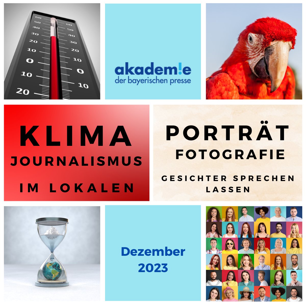 ABP (@akademie_abp) on Twitter photo Zwei Kurspremieren im Dezember - und es gibt noch freie Plätze!
- "Gesichter sprechen lassen: Grundlagen der #Porträtfotografie" mit EROL GURIAN (12./13. 12.):
abp.de/kurse-seminare…
- "#Klimajournalismus im Lokalen" mit <a href="/katharina_mau/">Katharina Mau</a>" (11./12. 12.): abp.de/kurse-seminare… Zwei Kurspremieren im Dezember - und es gibt noch freie Plätze!
- "Gesichter sprechen lassen: Grundlagen der #Porträtfotografie" mit EROL GURIAN (12./13. 12.):
abp.de/kurse-seminare…
- "#Klimajournalismus im Lokalen" mit <a href="/katharina_mau/">Katharina Mau</a>" (11./12. 12.): abp.de/kurse-seminare…