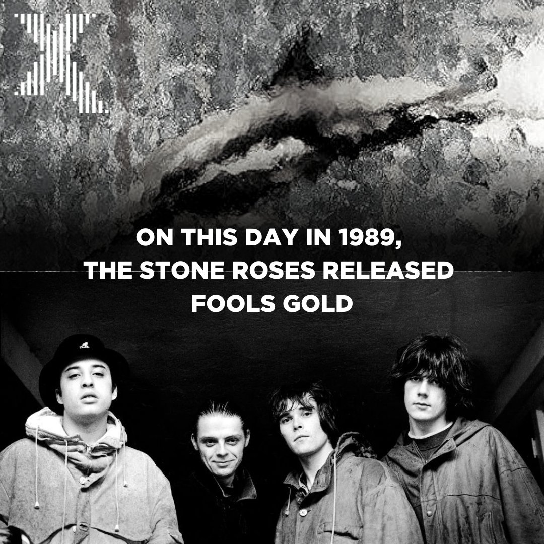 RadioX's tweet image. “I’m standing alone, I’m watching you all, I’m seeing you sinking” ✨ 

On this day in 1989, The Stone Roses released Fools Gold, the track went on to become the band’s biggest commercial hit at the time.