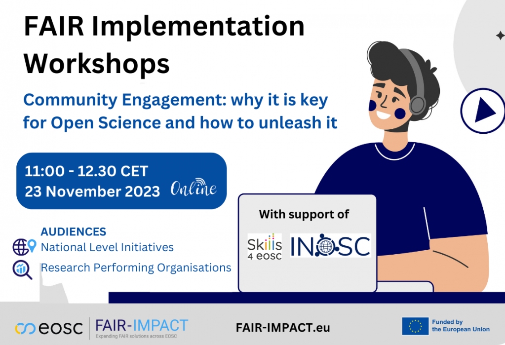 What are you up to on 23/11 at 11:00 AM CET?📆 Grab a ✒️ & take notes📒 about how to unleash Community Engagement & stimulate large-scale behavioral change in #OpenScience context. REGISTER 😉& join our friends from @Skills4Eosc#INOSC fair-impact.eu/events/fair-im…