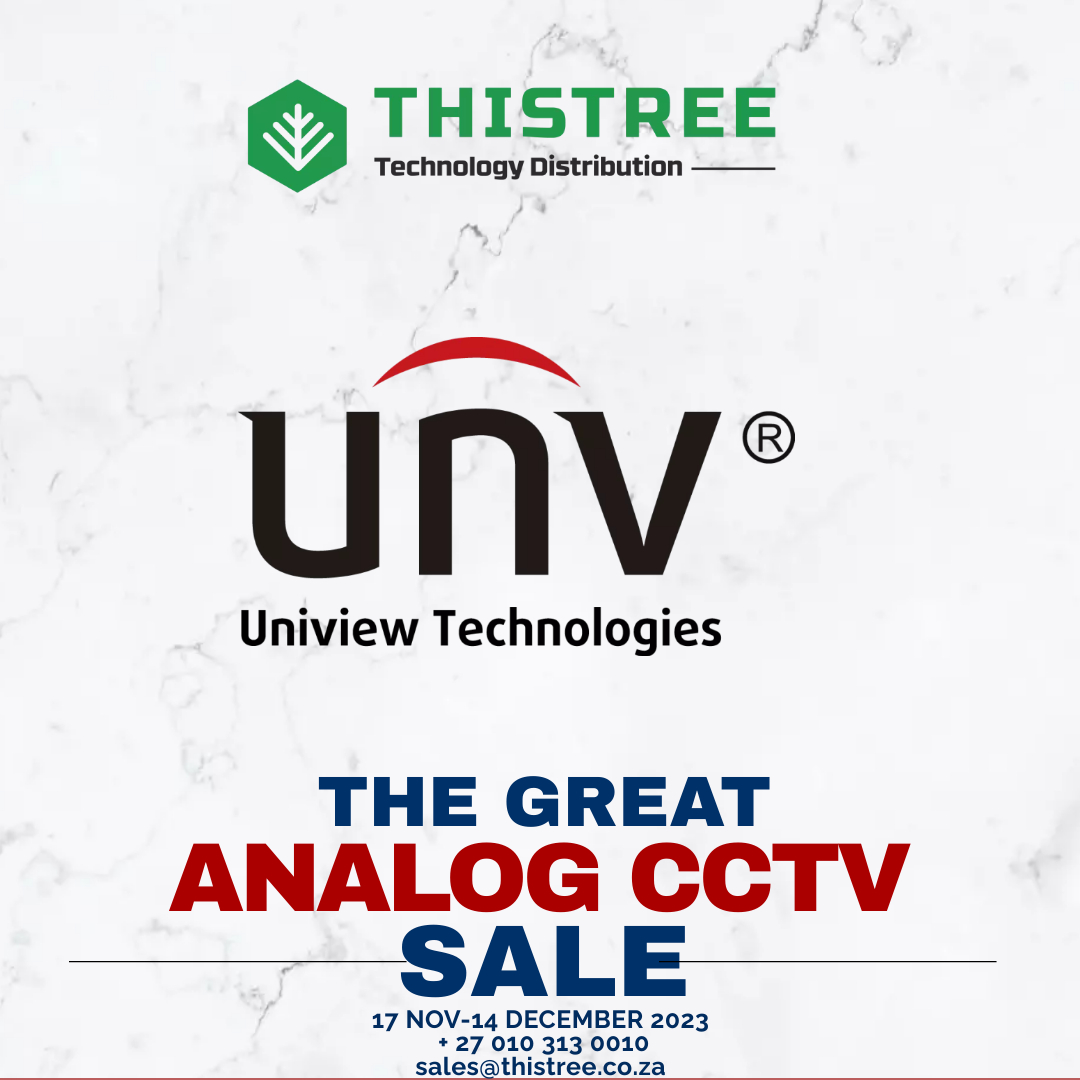 ThisTreeAfrica's tweet photo. ThisTree Distribution has a clearance sale and some amazing discounts on the Uniview ColourHunter HD Analog Cameras.  Beat the Black Friday rush and get these high-performance, versatile cameras with astonishing capabilities. Contact sales@thistree.co.za or +27 010 313 0010! https://t.co/oG8uEY5YgJ