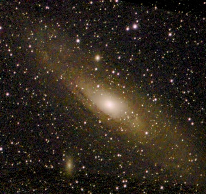 th3ron's tweet image. Taking my Dwarf II telescope for a test drive on m31 Andromeda.