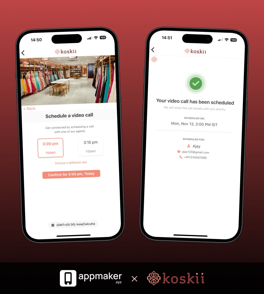 📱 Elevate Your Shopping Experience with @appmaker_xyz ! Discover Live Video Shopping with @TheKoskii by @Gumstack 🌟🛍️ linkedin.com/feed/update/ur… #AppMakerxyz #Koskii #Mobileapp #LiveVideoShopping #Shopify #RetailRevolution #D2C #Ecommerce #InteractiveShopping