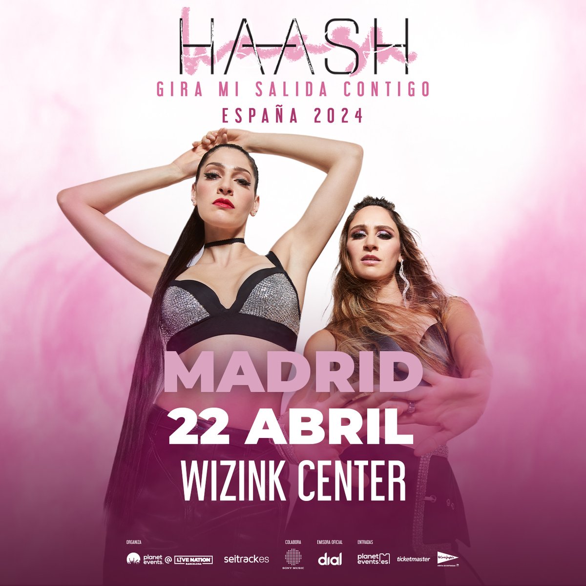 ✨ Los seguidores de <a href="/haashoficial/">Ha*Ash</a> están de suerte. Tras 6 años de espera el dúo de pop country regresa a España con “Mi salida contigo”. 

🗓️ 22 de abril de 2024

👉 Entradas a la venta este jueves 16 de noviembre a las 12:00h