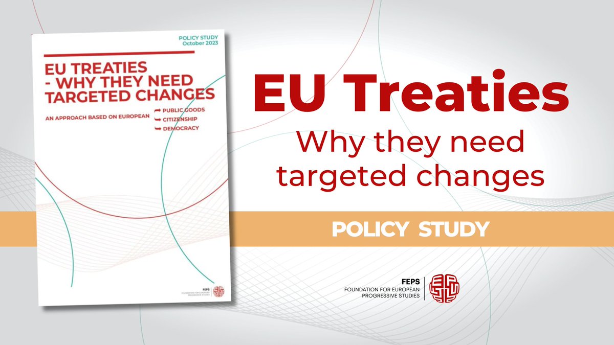 #EUTreaties changes are back on the agenda. Enlargement is not the only reason why EU🇪🇺Treaties should be updated. 📕Read the report on the topic by a group of renowned experts bit.ly/EUTreatiesPS