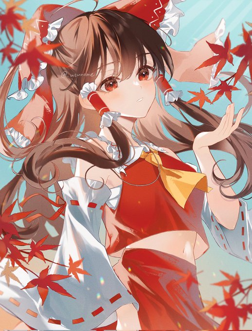 「hair between eyes maple leaf」 illustration images(Latest)