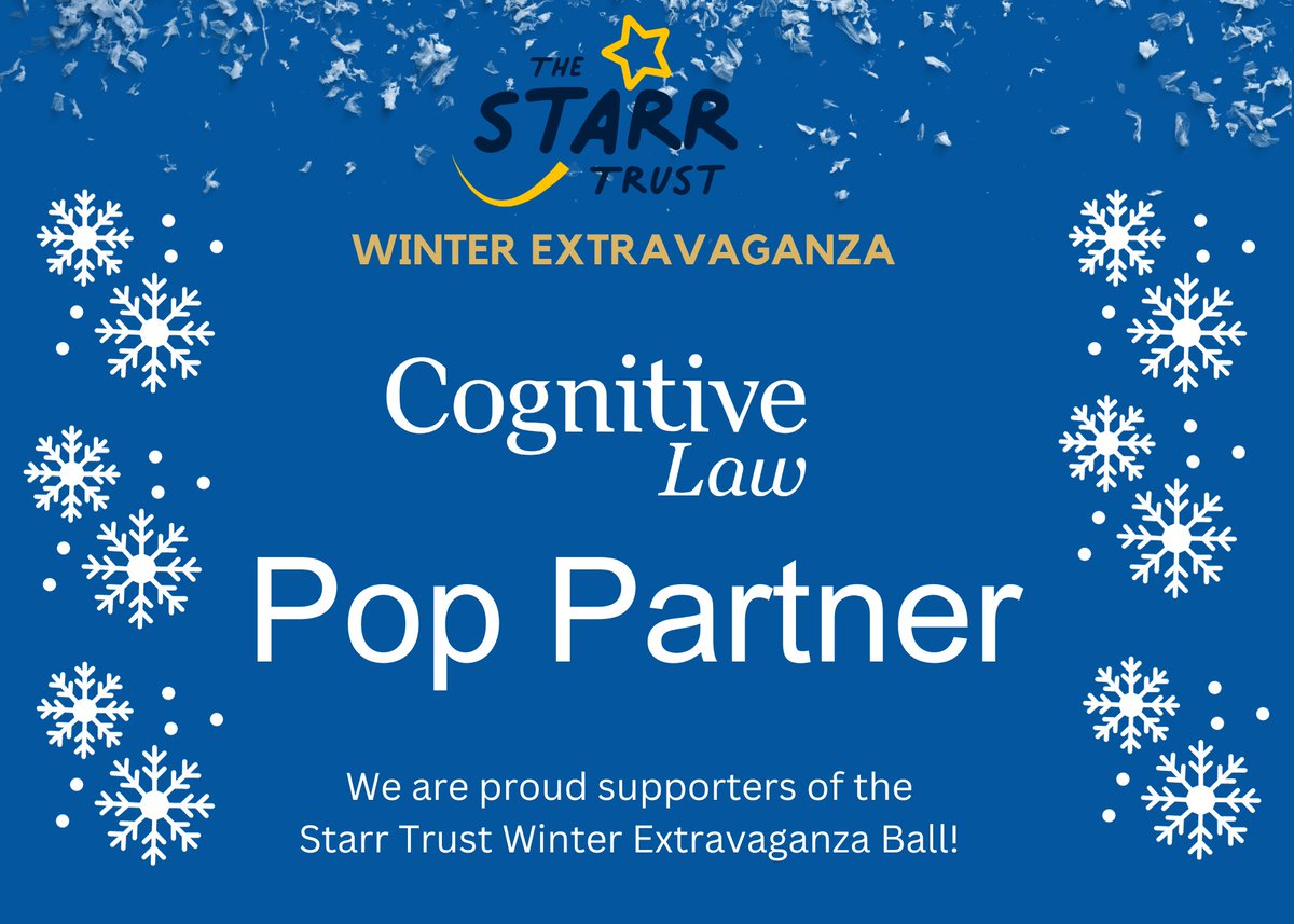 We are proud to support The Starr Trust Winter Extravaganza Ball! 🎉

As charity partners we know all about the incredible work The <a href="/StarrTrust/">Starr Trust</a> and look forward to an evening with our guests celebrating their success! 

#StarrTrust #WinterExtravaganzaBall #charity  #Sponsor