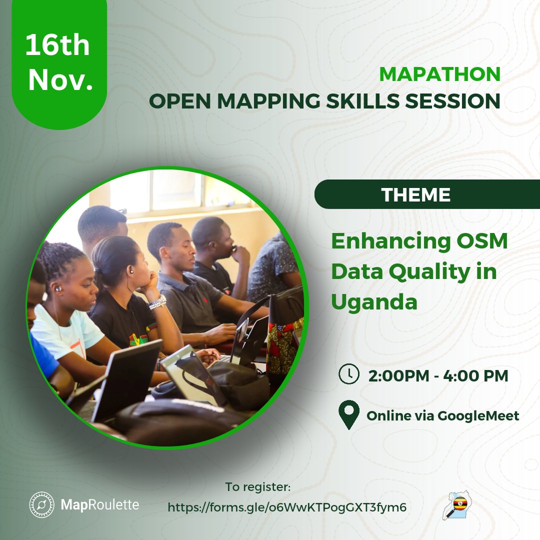 With a goal to enhance the OSM data quality in #Uganda, we request for your support in mapping these tasks in @maproulette maproulette.org/browse/challen… maproulette.org/browse/challen… Don't know how to navigate #maproulette, no worries, we are hosting a mapathon on Thursday this week. 1/2