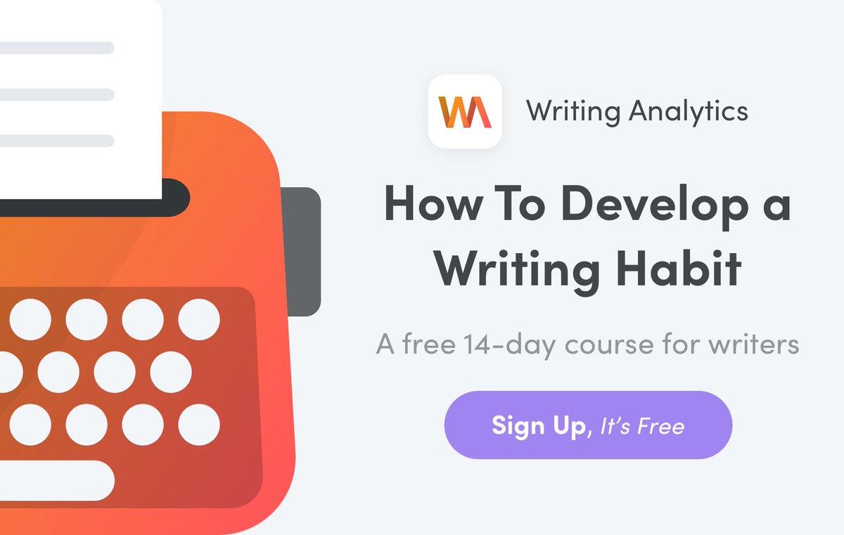 writinglytics's tweet image. Writing Habit for Life: A free 14-day course for writers:

writinganalytics.co/writing-habit-…

#WritingCommunity #amwriting