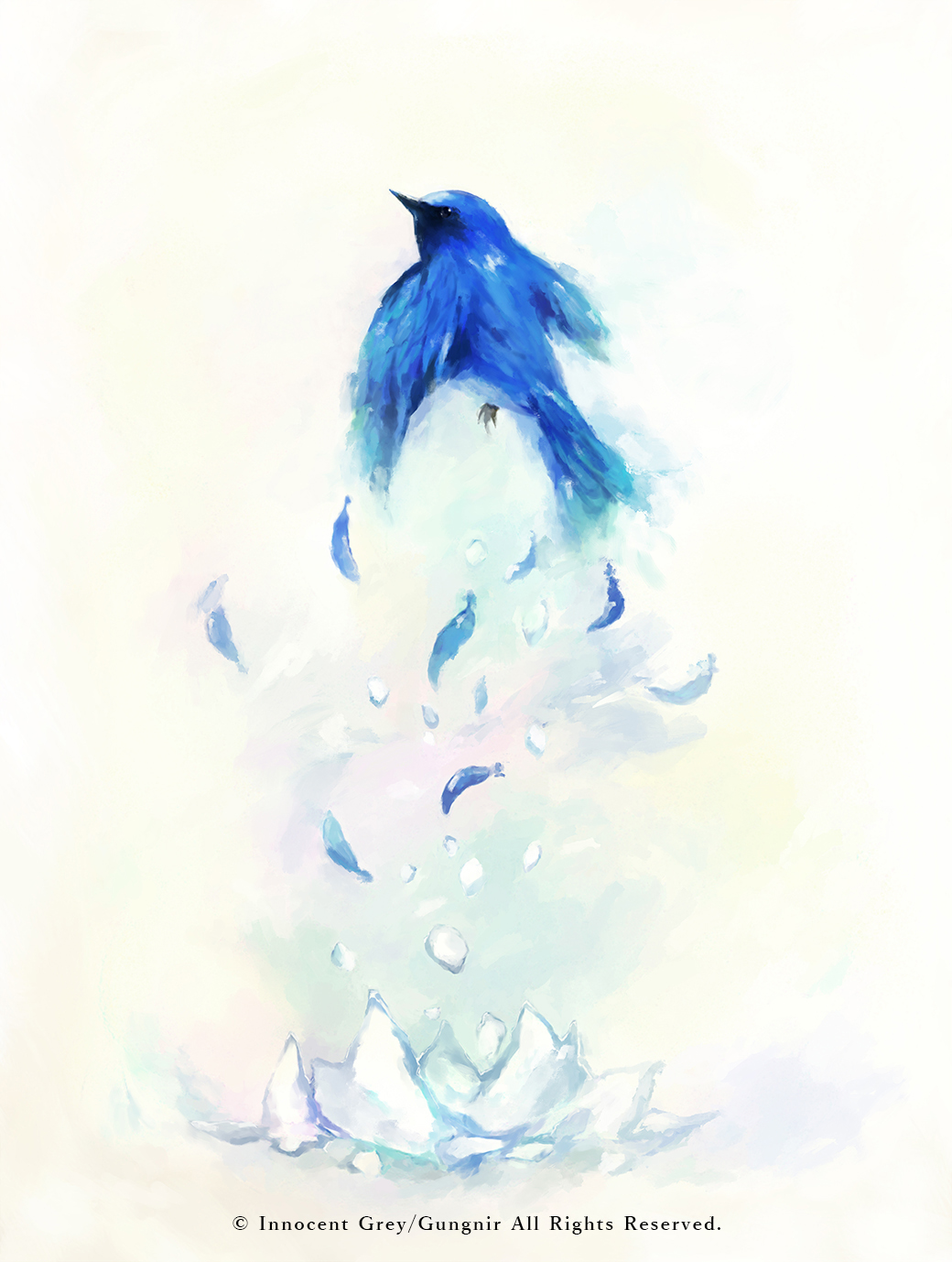 Innocent Grey ジークレー版画 - 美術品/アンティーク Innocent Grey ジークレー版画 - 美術品/アンティーク