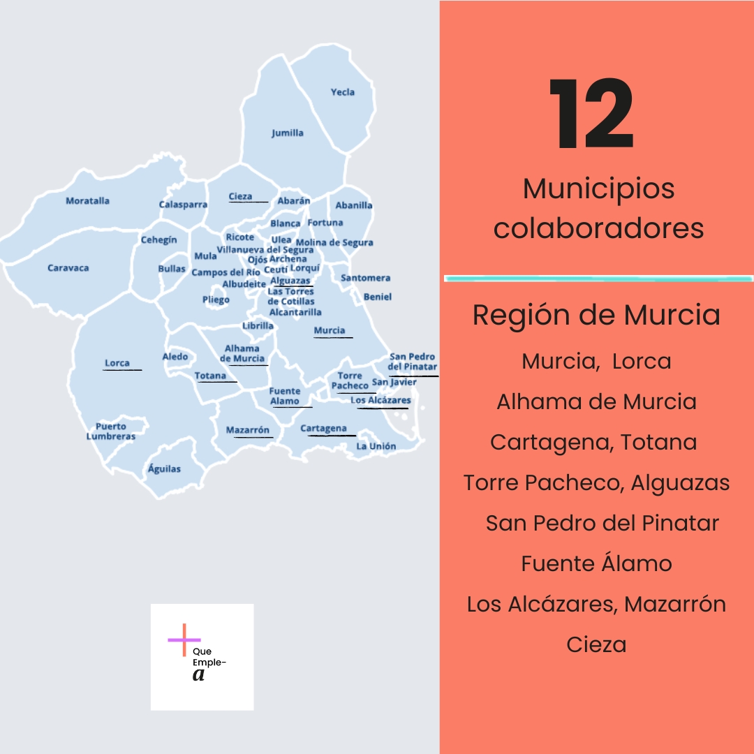 FundacionCepaim's tweet photo. 🔛Desde la #RegióndeMurcia continuamos con el proyecto piloto + Que Emple- a. Colaboran 12 ayuntamientos gracias a la @FMRdeMurcia  para su ejecución, desarrollo y cofinanciación.
#FondosEuropeos #PlandeRecuperacion #NextGenerationEU @inclusiongob @umu

https://t.co/2XjWhawD2G https://t.co/NzAFupqED7
