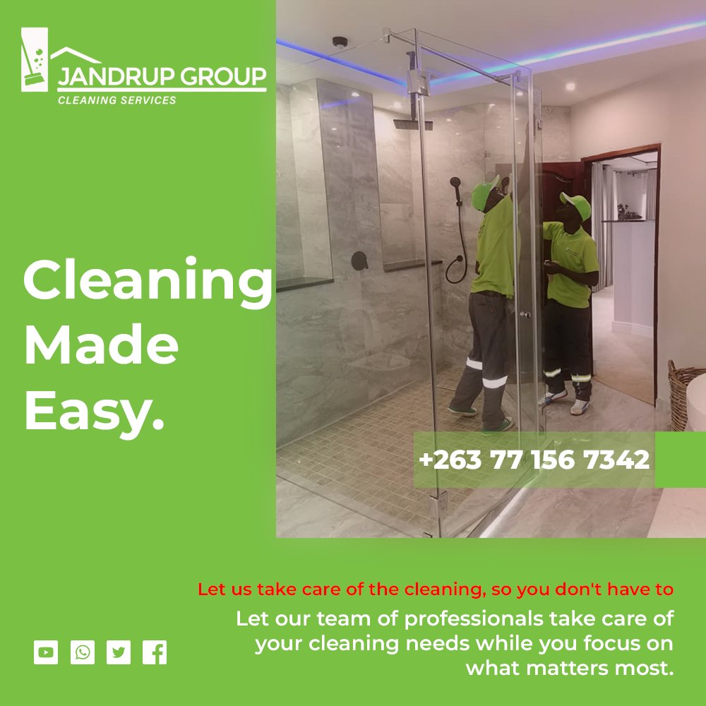JandrupG's tweet image. Leave the dirty work to us! 🧹🧼 Our team at Jandrup Group is here to provide you with top-notch cleaning services that will leave your space spotless. Contact us today to schedule your cleaning and experience the difference! #JandrupGroup #CleaningServices #SpotlessClean