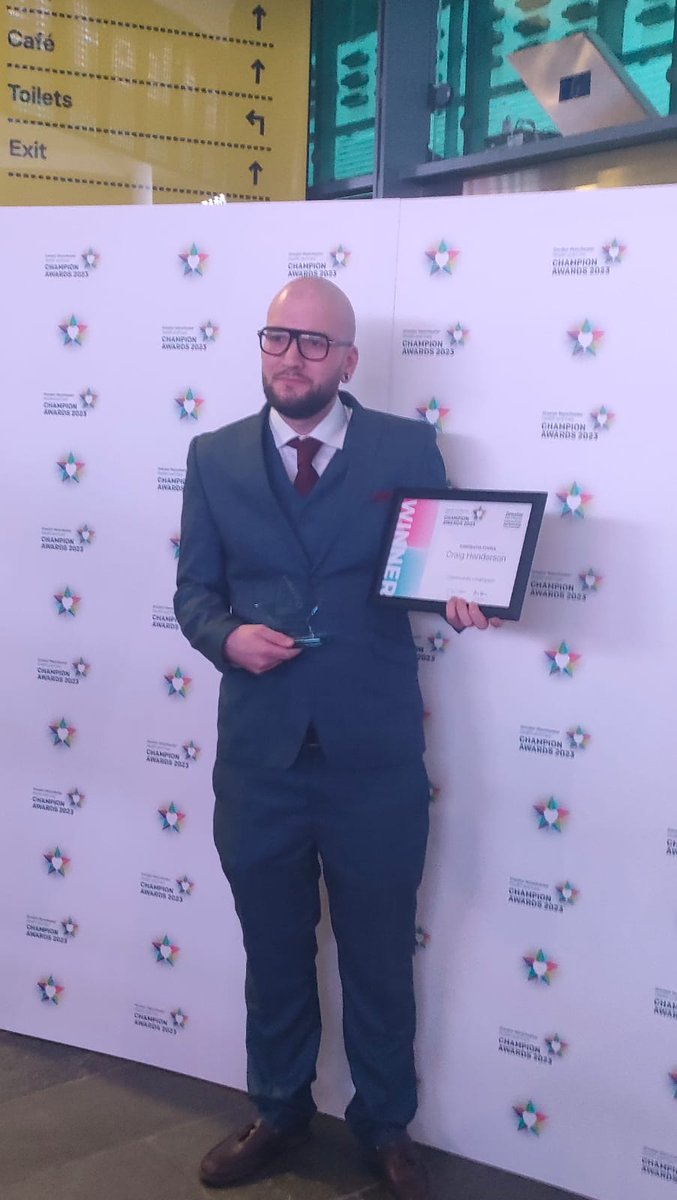 What an absolutely awesome night, I had last night, wasn't a normal kind of night. 

Errrrrh I kinda won an award?

I only went and won @GMchampions2023 for Community Champion. 🤯🤯🤯🤯