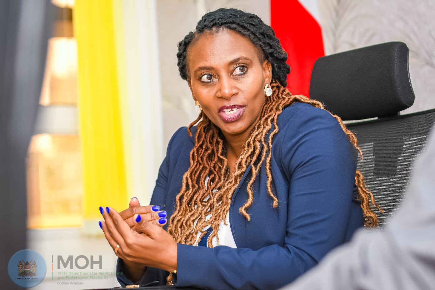 Ministry of Health on X: "𝐒𝐭𝐫𝐞𝐚𝐦𝐥𝐢𝐧𝐢𝐧𝐠 𝐭𝐡𝐞 𝐋𝐚𝐛𝐨𝐮𝐫  𝐌𝐢𝐠𝐫𝐚𝐭𝐢𝐨𝐧 𝐏𝐫𝐨𝐜𝐞𝐬𝐬 Principal Secretary Mary Muthoni Muriuki  from the State Department for Public Health and Professional Standards  today held discussions with Hon ...
