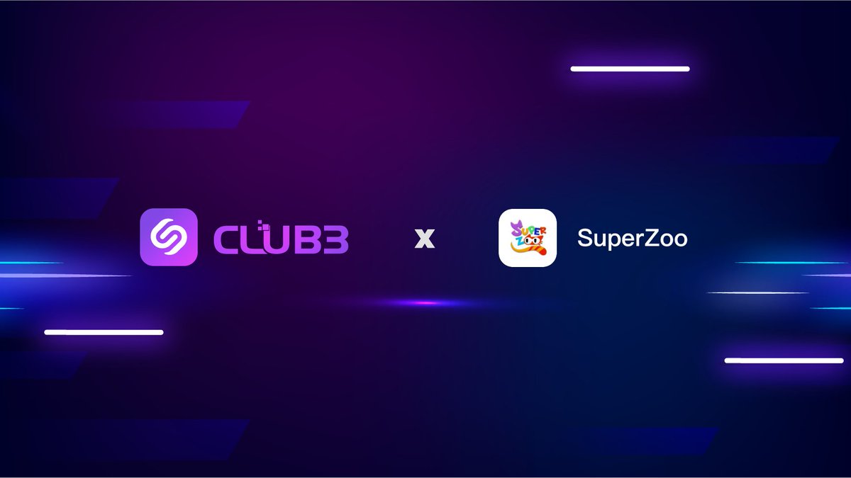 club3xyz's tweet photo. 🤩We are delighted to announce our partnership with @superzoo_io! 🎉

#SuperZoo is a leading Web3 pet game and rescue platform. Join the adventure and save stray animals by offering them a loving home. 🏠

👉Discover more: https://t.co/KIrpOVgYyO https://t.co/80FSSv2zFO