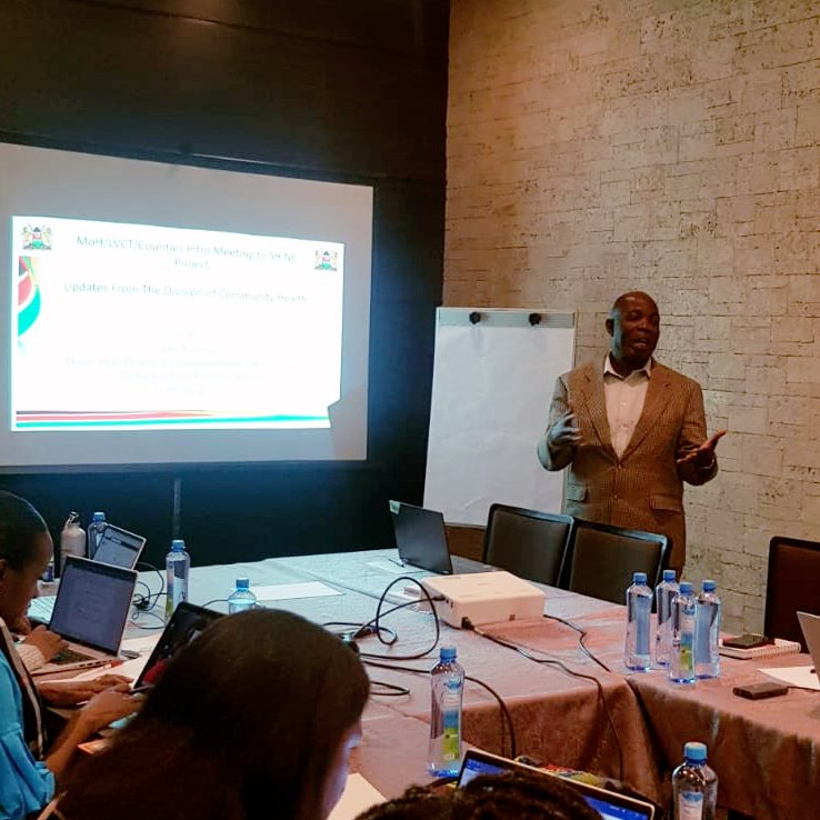 LVCTKe's tweet photo. "By using digital systems we empower CHVs to have prescribed work flows" John Wanyungu, Deputy Head, Division of Community Health
Exciting discussions underway on HSS of CHVs on joining forces to identify and address #mentalhealth needs within our communities.
#SHINEproject https://t.co/YYeEt1sNef