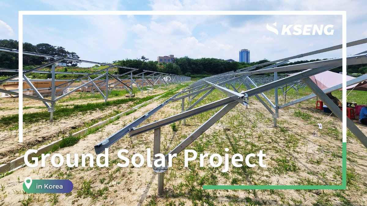 KsengSolar's tweet photo. ☀️#KsengCases Located in #Korea, this neat solar plant utilized Zn-AI-Mg coated steel ground mount solution from @KsengSolar, an ideal ground-mount #solar solution for harsh environments, especially in corrosion areas. 

#Solarenergy #Gosolar #groundsolar #Solarrack #Solarmount https://t.co/9PSv0Jx9Zg