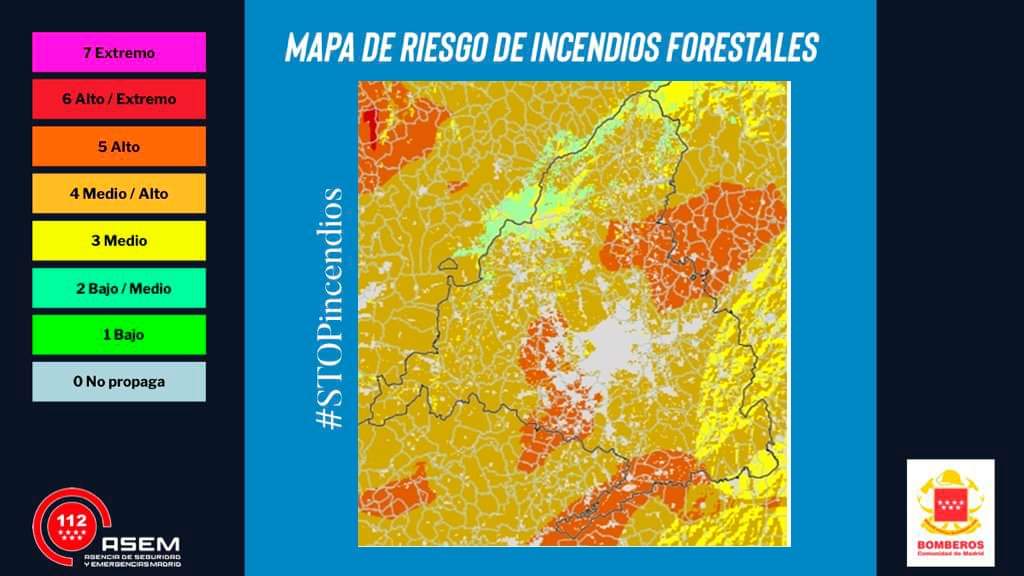 ⚠ Mapa de riesgo de incendio forestal.

 📅 Viernes 14 de julio.

#BomberosCM
#STOPincendios
#0incendios
#IIFF
#INFOMA23
#ASEM112