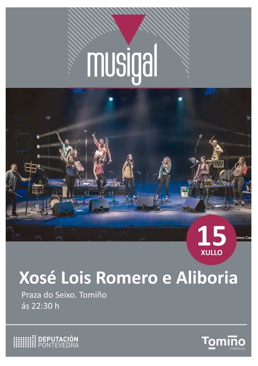 depo_es's tweet photo. Hoxe a @depo_es enche a provincia coa mellor música en directo da man do #Musigal!
🎶 Sés ás 22.30 horas en @viladeGONDOMAR
🎶 Xosé Lois Romero e Aliboria ás 22.30 horas en @TominoCULTURA
🎶 @xabier_diaz e @adufeirasalitre ás 23.00 horas en #Salceda https://t.co/BgcGCsKGQW