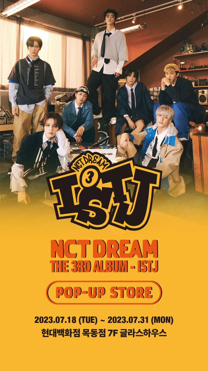 NCT DREAM will open two (2) pop-up stores for their 3rd Album