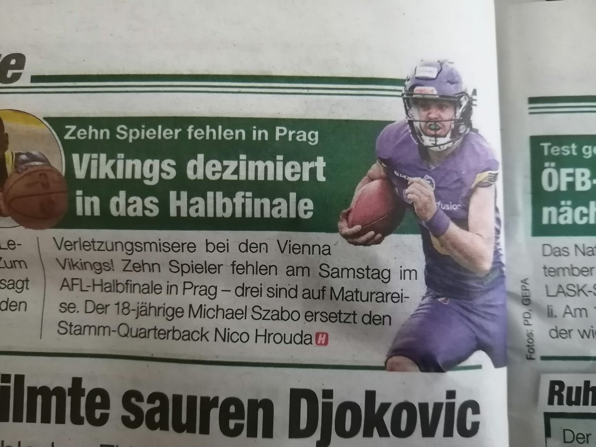TamaraSzabo16's tweet photo. Playoff time
#myQB #AFL2023 #Goforfinals #viennavikings #PBP #bleedpurple https://t.co/bF9l44ItTP