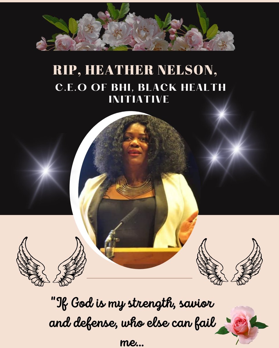 RIP Heather Nelson C.E.O of Black Health Initiative, who was suddenly taken away from the community. You will also be recognised for your incredible hard work. @nyokafothergill @LeedsCityMuseum @LeedsInspired @LeedsCC_News @LeedsNews @LeedsDads @tomriordan @BBC_Looknorth