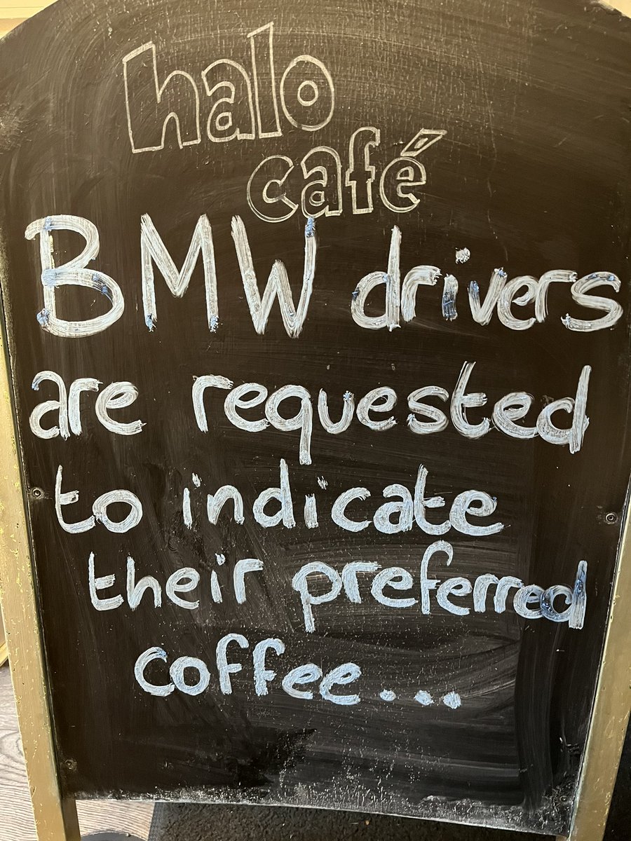 . . . Yes but what sort of coffee . . . #CafeLife #BMW