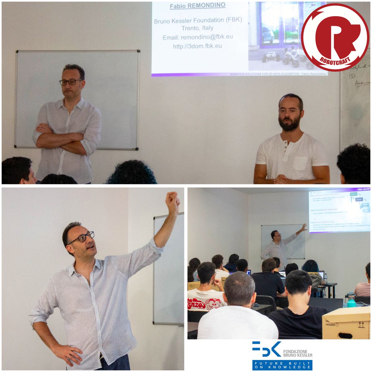 FBK_research's tweet image. 🍒 @FEROX_PROJECT update showcasing how #MobileRobotics and advanced technologies can drive positive change 🤖

Find out more &amp;gt;&amp;gt; bit.ly/3pMbpJE

#RobotCraft2023 is a catalyst for knowledge exchange, collaboration and innovation

#DataAcquisition #3DMapping #Sensors #AI