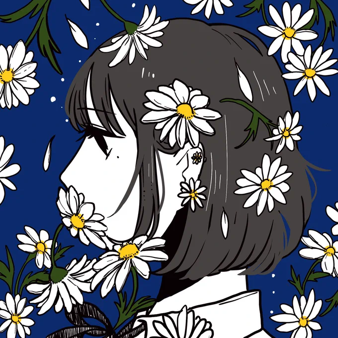 #作品をみてくださいあわよくばフォローしてください祭  線画と植物が好きです!よろしくお願いします! 