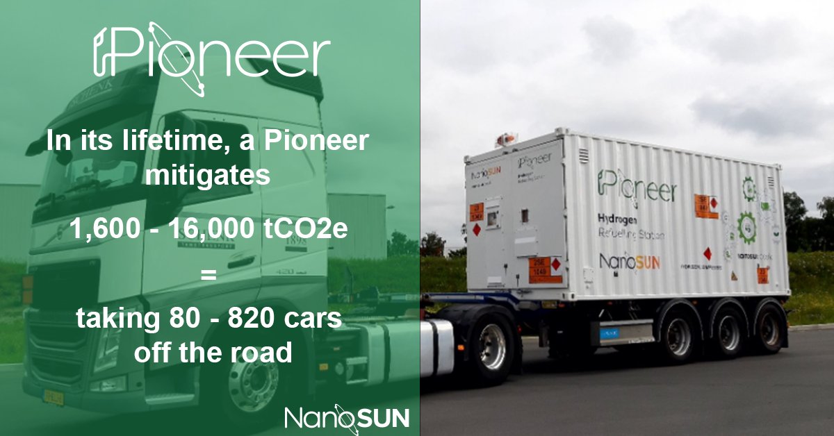 Every #PioneerHRS mitigates 1,600 - 16,000 tonnes of CO2 in its lifetime. That's equivalent to taking 80 - 820 cars off the road for 10 years! 💨

Find out more about the Pioneer 👉 bit.ly/2UA5TKb

#hydrogen #hydrogentechnology #hydrogenfuel #hydrogenenergy #hydrogennow