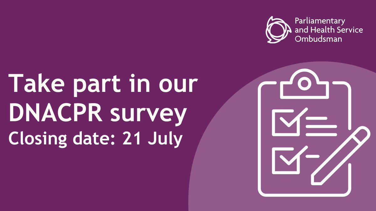 Calling all doctors! 🩺 📢 We're trying to better understand whether the current DNACPR process works, or if changes are needed to help support you during these critical decisions. Our latest survey invites you to share your experience of DNACPR: ow.ly/YCR950OZ4oC