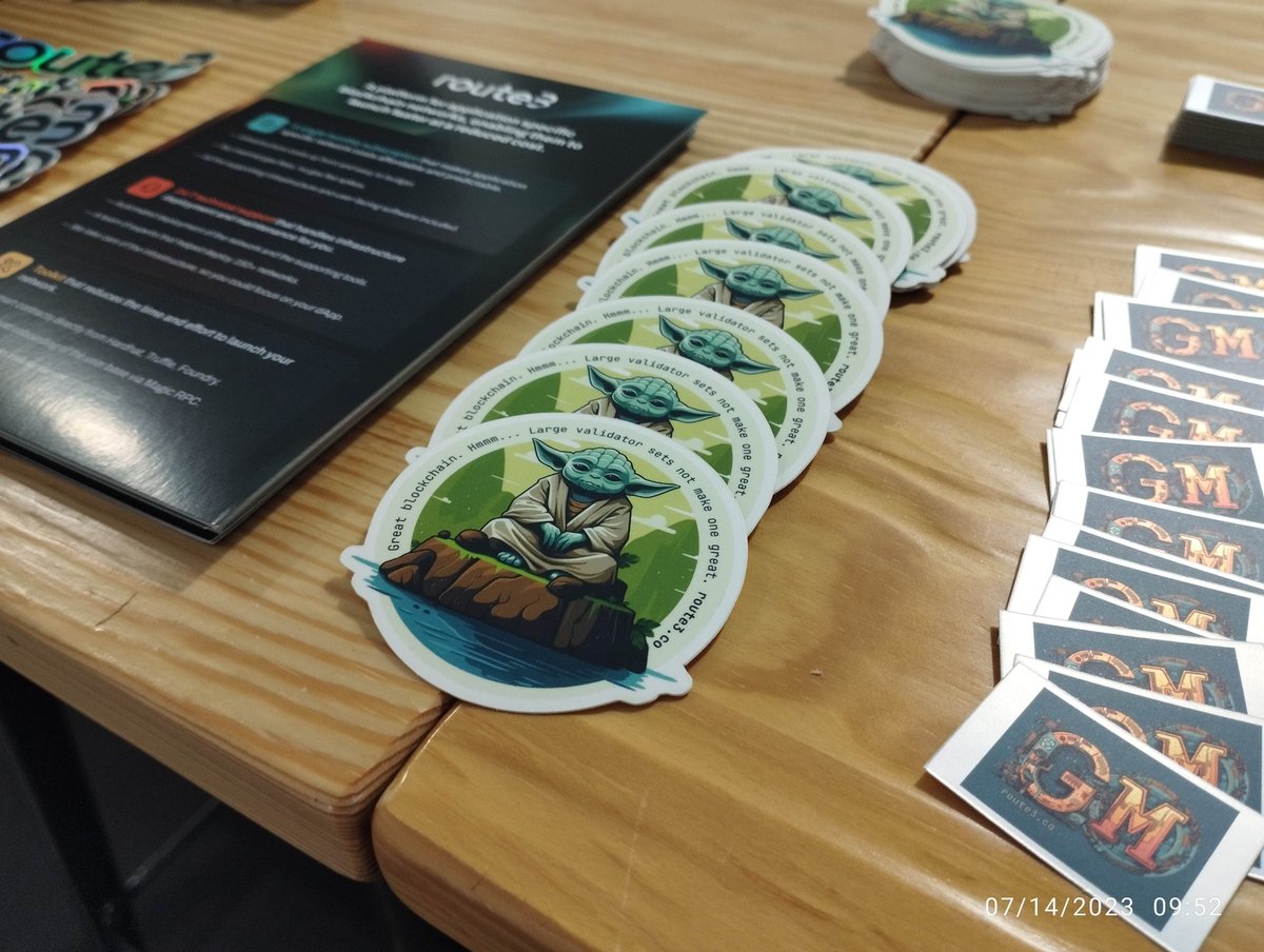 GM #NFTSE frens! Stop by out booth for some sticker goodness :)