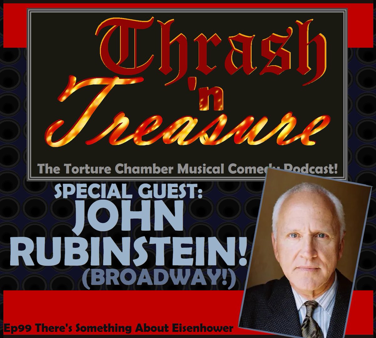 thrashntreasure's tweet photo. New ep, who dis?! Only the OG #Pippin, and King of #Broadway, Mr. John Rubinstein! (Say what?!) 
This week, the star of #EisenhowerThisPieceOfGround joins us to chat being on-set for the #friends final episode, getting killed in #Angel, and heaps more!
https://t.co/RQtTK8l6TF https://t.co/A4jyKqVaid