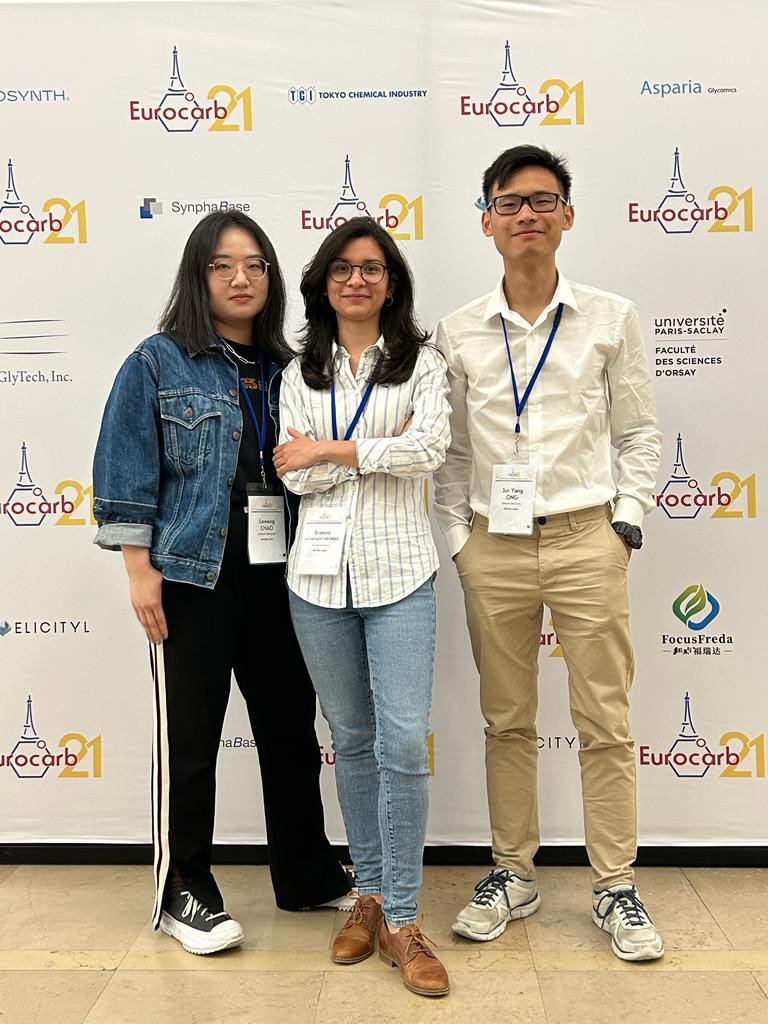 CBDD (Chemical Biology & Drug Discovery) (@uu_glycoscience) on Twitter photo CBDDers Erianna, Lemeng and Jun Yang from @WennekesLab have had a great time at <a href="/EUROCARB21/">Eurocarb21</a>! CBDDers Erianna, Lemeng and Jun Yang from @WennekesLab have had a great time at <a href="/EUROCARB21/">Eurocarb21</a>!