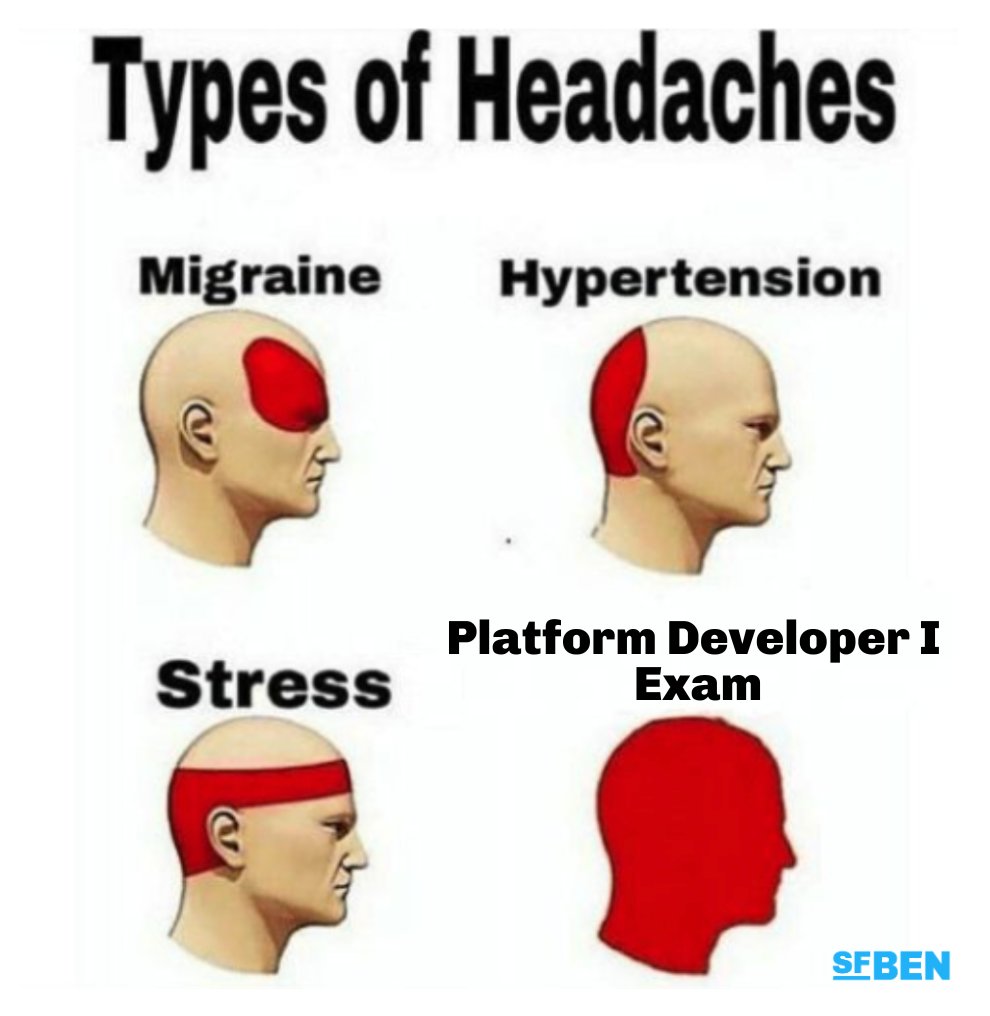SalesforceBen's tweet image. Have you ever felt that unique Platform Developer Exam headache? 🤯 No worries - we&apos;ve got the solution! Our PD I pack includes 4 full practice exams, timed &amp;amp; scored just like the real deal. 

👉 Register here: bit.ly/3DdM4vi 

#Salesforce #CRM #PlatformDeveloper