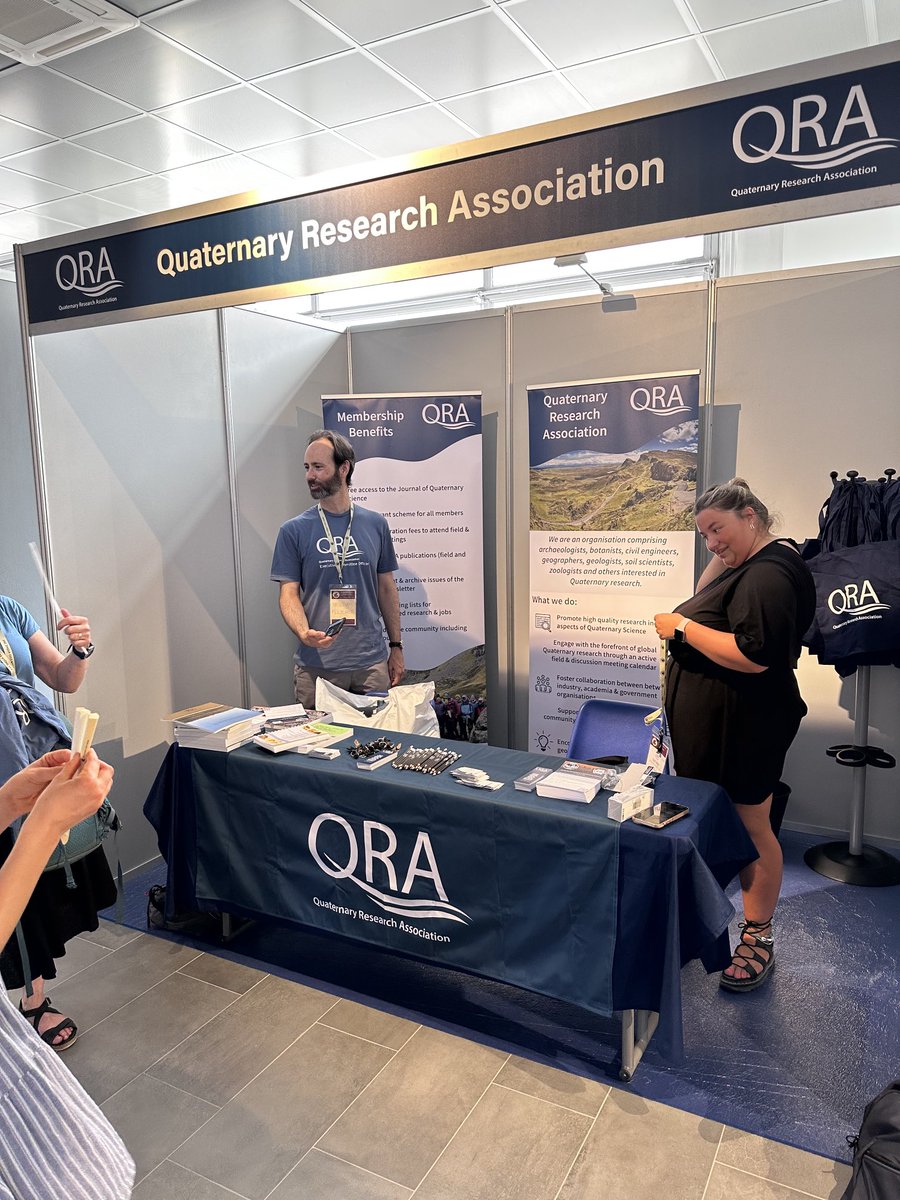 ⁦<a href="/QuaternaryRA_UK/">QRA</a>⁩ stall is up and running at ⁦<a href="/InquaRoma2023/">INQUARoma2023</a>⁩ #INQUARoma_2023. It is a cool room on the 2nd floor of Scienza della Terra CU 005 a good meeting point!