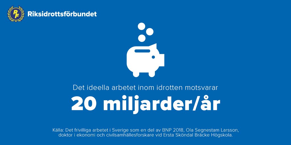 TACK till 740 000 ideella ledare i idrottsrörelsen som alla är #endelavnågotstörre och #görskillnad