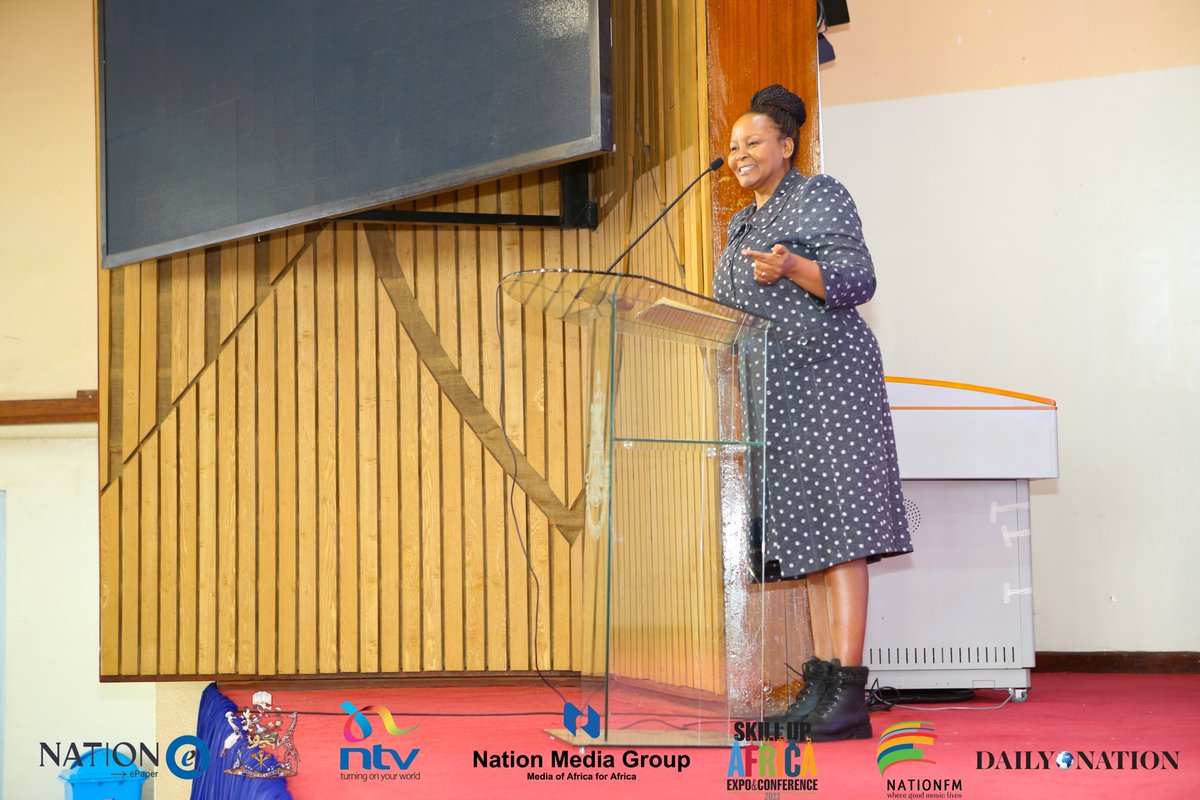 ntvkenya's tweet photo. "We foster a tech-savvy generation, equipping young minds with the skills that truly matter. Join us at the exciting Skill Up Expo, a two-day immersion where you can connect, and gain valuable insights. - Prof. Mary Kinoti, Director of IPMO; @uonbi.

#SkillUpAfrica https://t.co/8SLseSH7ZV