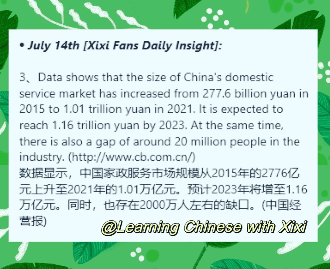 ChinesewithXixi's tweet photo. July 14th Xixi Fans Daily Insight #news#RCEP#Energy#chinese海关#能源#家政#中国#新闻#每日新闻 https://t.co/9Z1CrU9qia