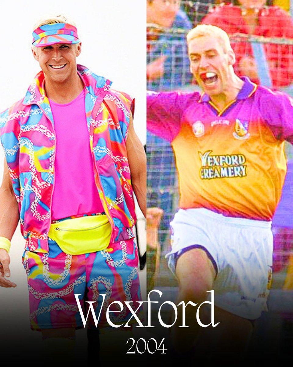 Outfits from the Barbie movie as GAA jerseys. A thread.

1. Wexford