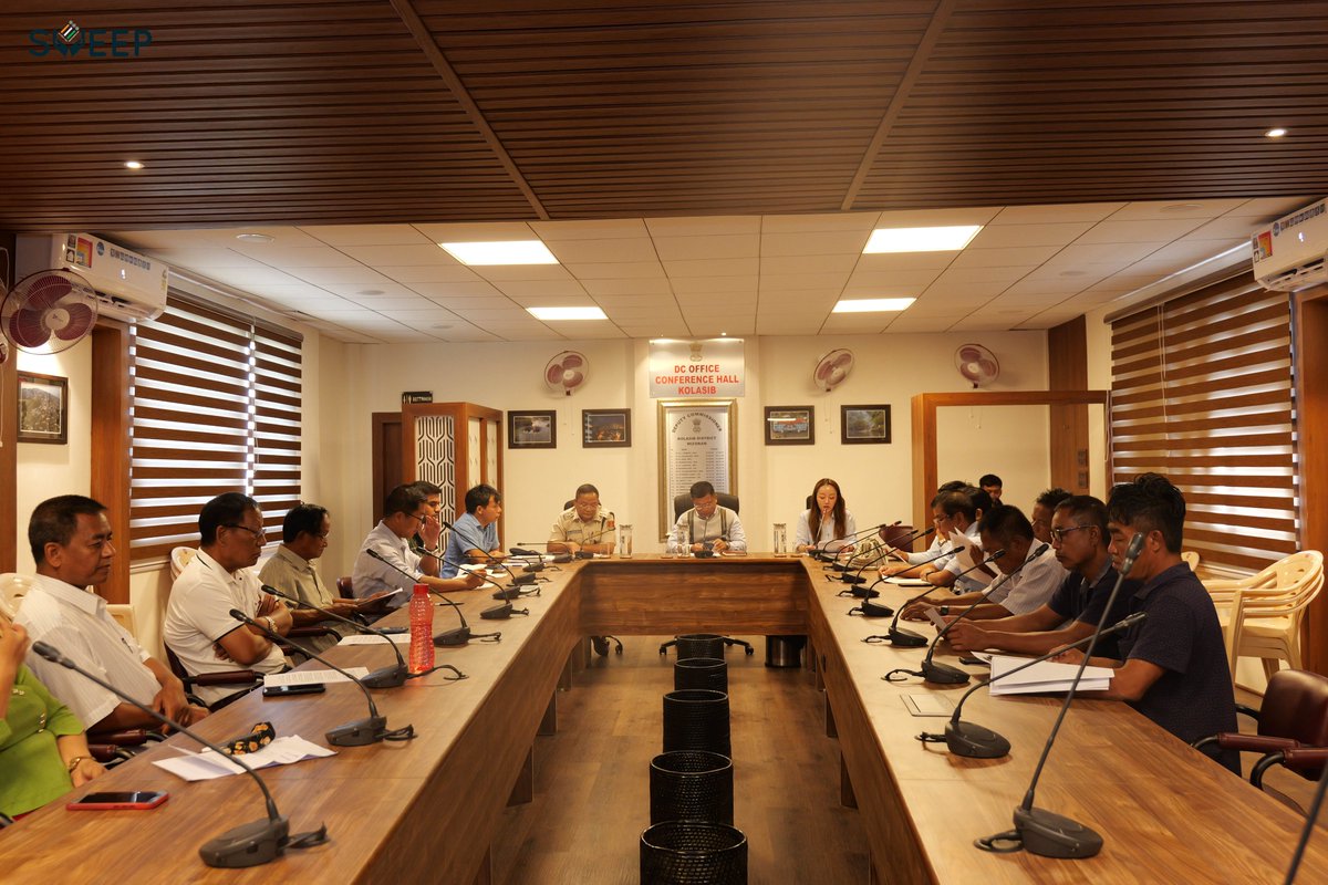 DEO_Kolasib's tweet photo. District Level Standing Committee on rationalization of Poling Station within Kolasib District 
# IVote4Sure https://t.co/M5uIAhxRUJ