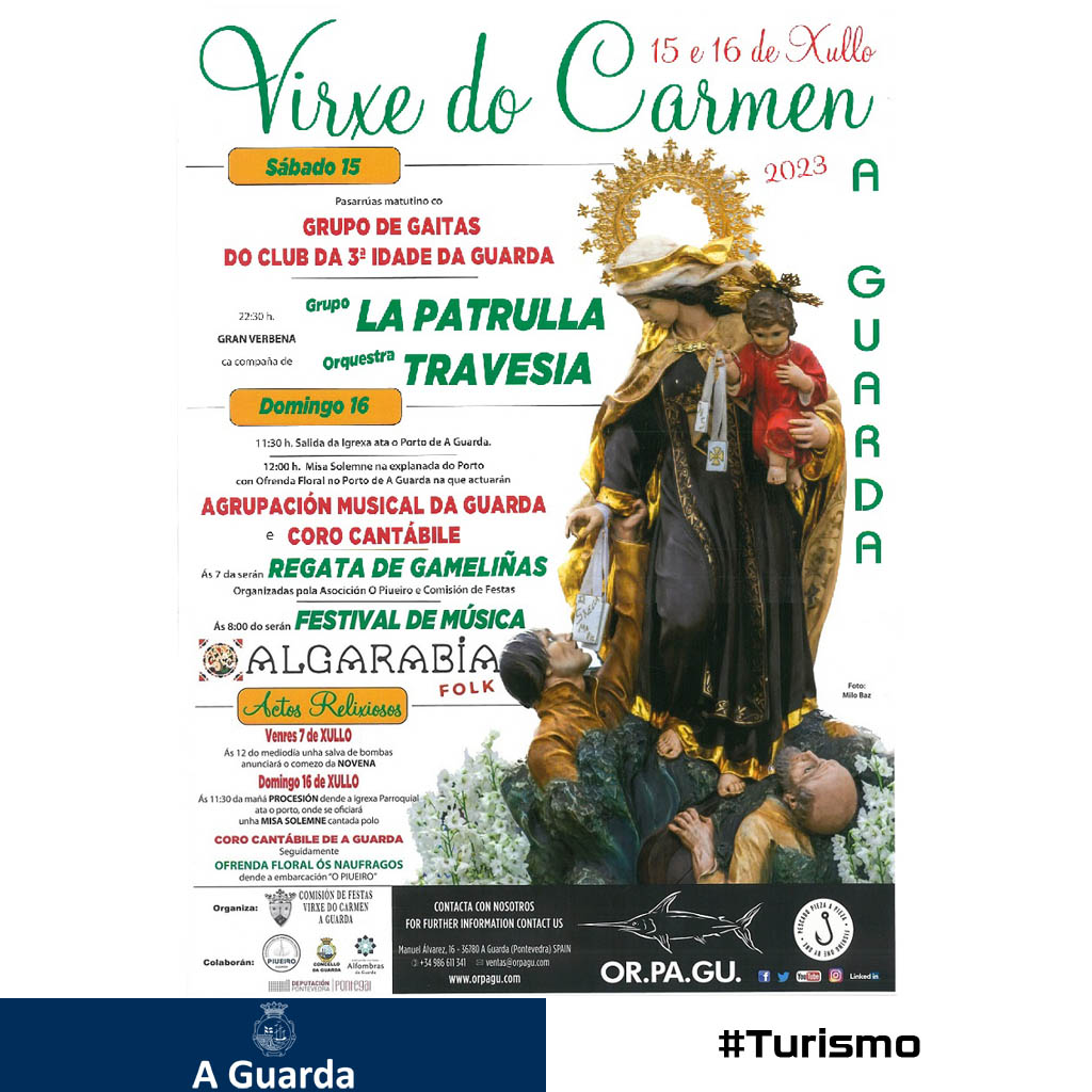 ▶ Esta fin de semana o Porto da Guarda acolle as Festas na honra da Virxe do Carmen, realizadas en colaboración co Concello da Guarda.
#AGuarda #Festas #Turismo