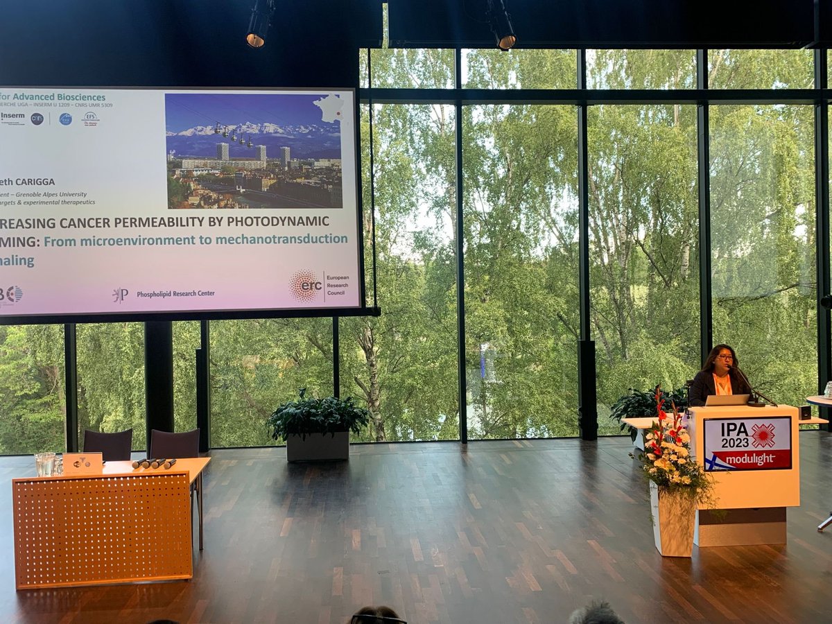 Mans Broekgaarden (@mbroekgaarden) on Twitter photo Representing our team <a href="/IAB_Officiel/">IAB</a> , my PhD student Nazareth Carigga Gutierrez presents her review on Photodynamic priming <a href="/IPA2023/">IPA-2023</a> / <a href="/photodynamicIPA/">IntPhotodynamicAssoc</a> .
Fantastic conference organized by <a href="/modulight/">Modulight Corporation</a> Representing our team <a href="/IAB_Officiel/">IAB</a> , my PhD student Nazareth Carigga Gutierrez presents her review on Photodynamic priming <a href="/IPA2023/">IPA-2023</a> / <a href="/photodynamicIPA/">IntPhotodynamicAssoc</a> .
Fantastic conference organized by <a href="/modulight/">Modulight Corporation</a>